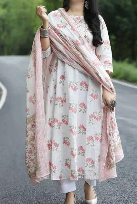 Blush Bloom Anarkali Set