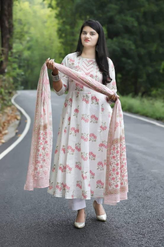 Blush Bloom Anarkali Set