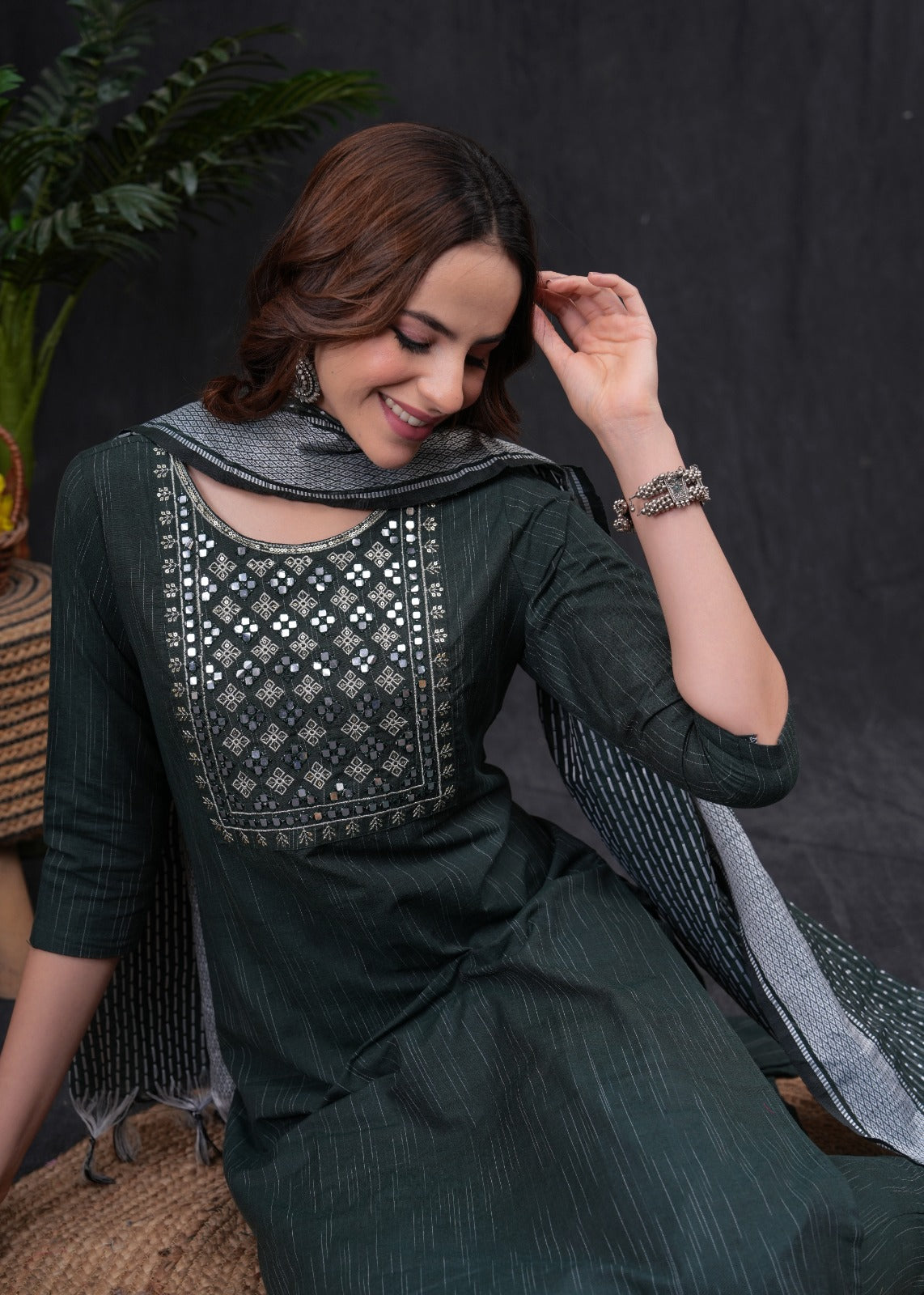Beautiful Green Pant Set